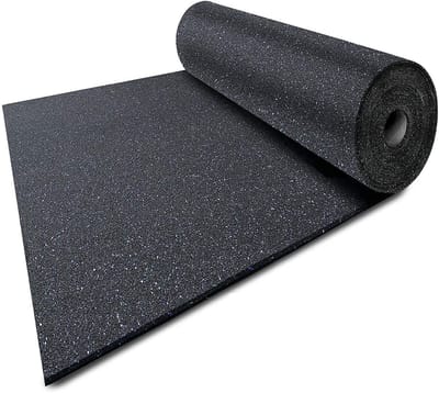 FLOORDIREKT Beschermingsmat voor Gebouwen - Van Rubbergranulaat - 0,5 cm Dik - 62,5 x 700 cm
