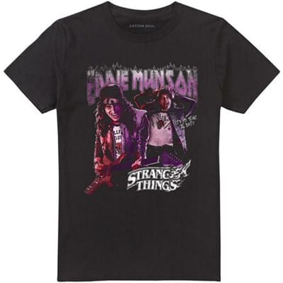 Stranger Things T-shirt - Eddie Munson Homage 86 - S tot 5XL - zwart