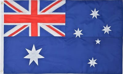 Scoby - Australische Vlag - Australian Flag - Australië - 90x150cm - Original Colors - Strong Quality - Inclusief Bevestigingsringen