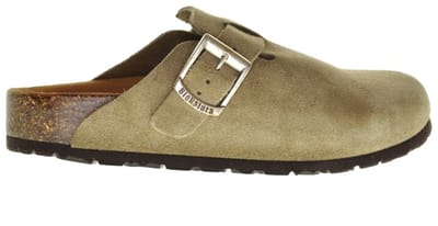 Muil Taupe Suede Leder Bionatura maat 36