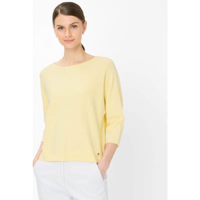 Brax Dames Trui  Style EMMA limoncello, lichtgeel, maat 44