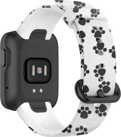 By Qubix - Siliconen band met print - Dierenpootjes - Geschikt voor Xiaomi Mi Watch Lite / Redmi Watch