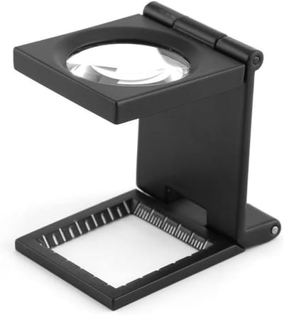 Opvouwbaar Vergrootglas 10x met Schaal - Handig Vergrootglas van Zinklegering - Ideaal voor Hobby's en Lezen