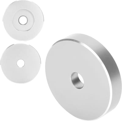 Adapter voor 45 RPM Platenspeler - Grote Opening Zwarte Klem voor Stabiele Afspelen, Geschikt voor de Meeste Grote Opening Platen en Vinyl Collecties