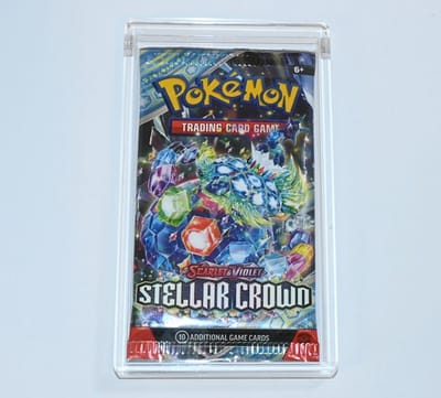 Magnetische kaarthouder booster pack - Acryl - magnetische sluiting - Toploader - Top loader - geschikt voor booster packs - Kaartbescherming