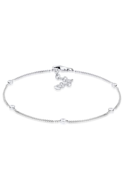 Elli PREMIUM - Armband - Dames Klassiek met Diamant (0.025 ct.) in 925 Sterling Zilver - Dames