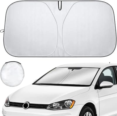 Famanu – Auto Voorruit Zonneschermen - Auto Zonnescherm - Voorruit Shades Block UV Ray Zonneklep Protector voor Auto Klein - gemakkelijk op te vouwen en op te bergen - 135 x 75 cm