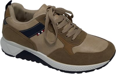 Elong500® - Heren Schoenen - Heren Sneakers - Lichtgewicht Heren Sneakers - Khaki - Maat 40