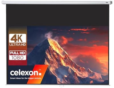 Handmatig Projectiescherm 4K en FullHD voor Scholen en Bedrijven - 200 x 113 cm - 16:9