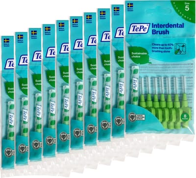 TePe Interdentale Ragers Original 0,8 mm Groen - 10 x 8 stuks - Voordeelverpakking