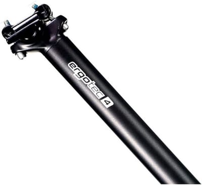 Zadelpen - Fietsonderdeel - Mountainbiken - Dubbele schroefklem - 272 mm - Zwart