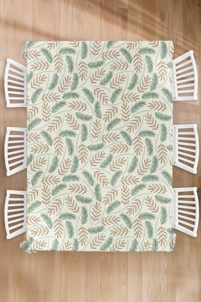 Kerst Tafelkleed - Kerstmis Decoratie - Tafellaken - Kerst - Patronen - Takken - 180x260 cm - Kerstmis Versiering - Tafeldecoratie Kerstmis - Kerstdecoratie tafel - Tafelversiering