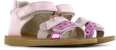 Shoesme Metallic Roze Sandaal - Sandalen Kind - Meisjes - PINK METALLIC - Microfiber leer - Maat 23