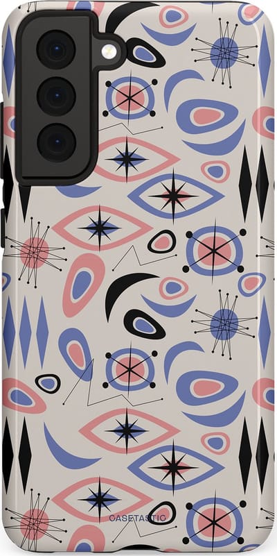 Casetastic Hoesje Geschikt voor Samsung S21 FE - Stijlvolle Beschermende Duo-layer Case - Tijdloze trillingen