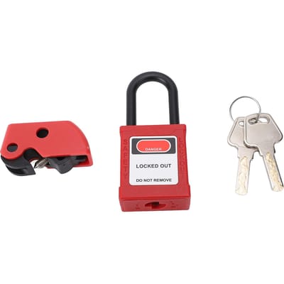 Dispositif de verrouillage de disjoncteur Petit et moyen verrouillage de disjoncteur pour électricien red