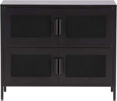 Nett dressoir 4 deuren zwart.