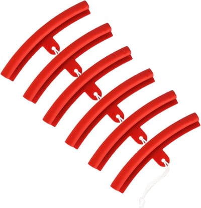 Set van 6 velgbeschermers, rubberen bescherming voor bandenmontage, universele velgbescherming voor standaard wielen