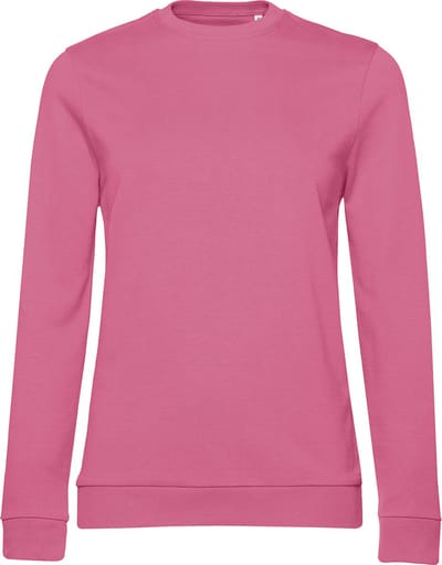 Sweater 'French Terry/Women' B&C Collectie maat XS Pink Fizz/Roze