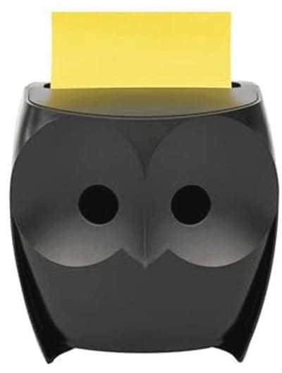 Uil Notities Dispenser met Super Sticky Pop-up Notes - 3" x 3"