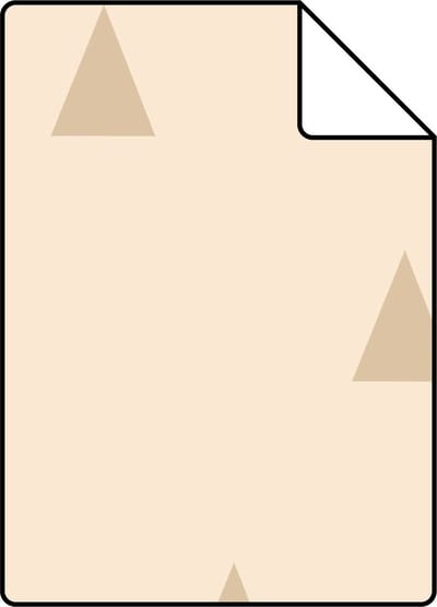 Proefstaal ESTAhome behang grafische driehoeken beige - 26.5 x 21 cm - 139725-S