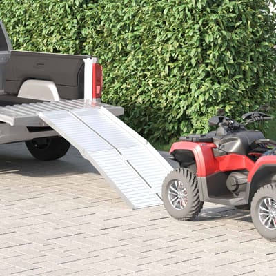 vidaXL Oprit voor rolstoel 270 kg Zilver 270 kg Aluminium