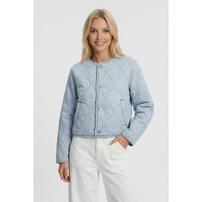 Cars Jeans Alina Cotton Bleached Used Size: S | Cropped Jackets Outlet | Dames | Blauw