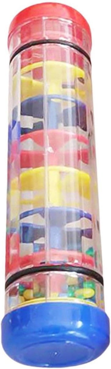 Regenmaker Speelgoed - Sensorisch Instrument - Baby Ontwikkeling - Geluidsstimulatie - 20 cm - Meerkleurig