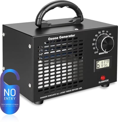 Ozon Generator – Ozonmachine voor Geurverwijdering – Luchtbehandeling Accessoire - 60000 mg/u - Timerfunctie - EU Stekker