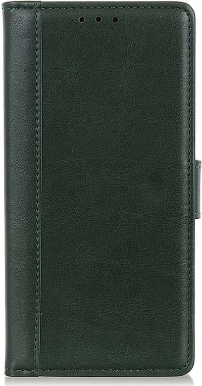Shop4 - Geschikt voor Nokia G10 Hoesje - Wallet Case met Pasjeshouder Grain Groen