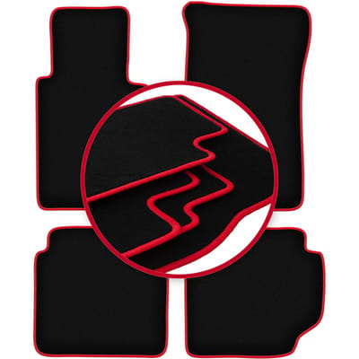 CARLUX-RED automatten voor: Mercedes W123 sedan, stationwagen (1975-1986)