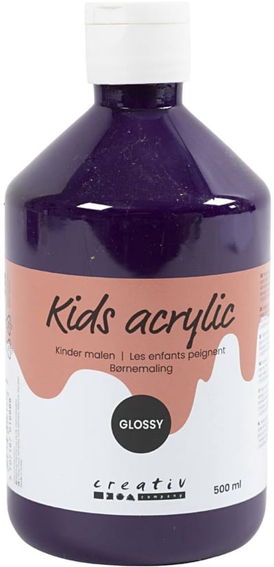 Acrylverf Glossy, violet, 500 ml/ 1 fles