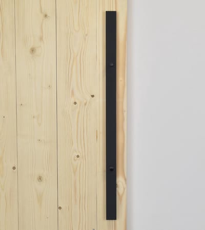 Barnwoodweb Flat Black XXL Deurgreep - 800x40 mm - Zwart Gepoedercoat Staal - Inclusief Montagekit