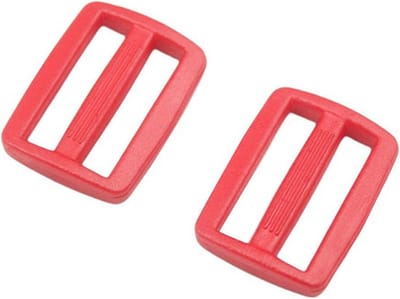 Plastic gesp - 14 millimeter - 10 Stuks - paracord armband - paracord armband survival - Rood