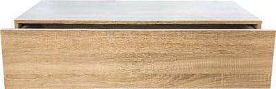 Zwevend halkastje - hangende dressoir kast - 100 cm breed - lichtbruin