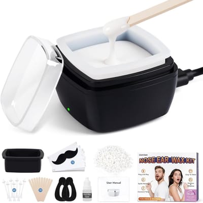 Waxverwarmer Set - Harsverwarmer - Ontharen Thuis - Draagbare Mini - 100g Wax - Wit