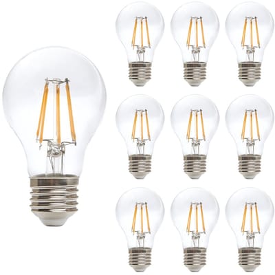 Kobi LED Filamentlamp E27 - 11.5W - 1521lm - 3000K Warm Wit - 230V - Ø60mm - Voor Woonkamer, Hal of Plafondarmatuur - 10 stuks