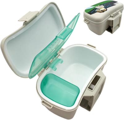 Kunstaas Box - Aas Houder - Vissen - Efficiënte Luchtcirculatie - 17 x 12 x 9 cm - Groen