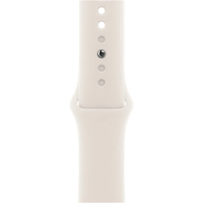 Apple Watch 38/40/41 mm Siliconen Horlogeband Sterrenlicht - S/M
