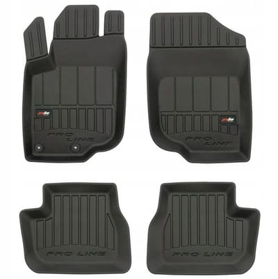 FROGUM – 3D Rubber Vloermatten voor PEUGEOT 207 (2006-2012) – Set van 4 matten – TPE – Hoge rand 6 cm
