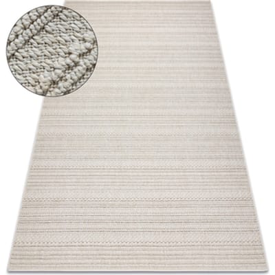 Kleden Rugsx Tapijt JERSEY 19233 crème - Lijnen, structureel, 80x150 cm