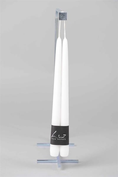 Rasteli Luz Your Senses Kaars-Tafelkaarsen Wit D 2,20 cm H 30 Voordeelaanbod van 2 x 2 kaarsen