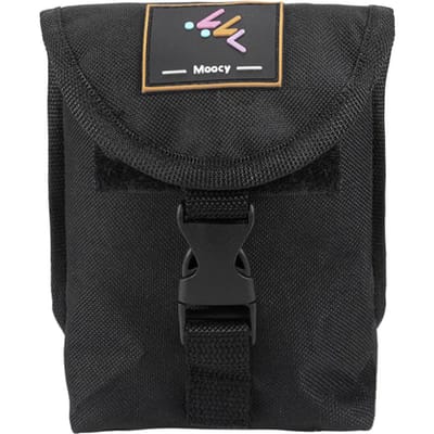 Sac de taille de poche de ceinture de poids de plongée sous-marine avec boucle à dégagement rapide noir