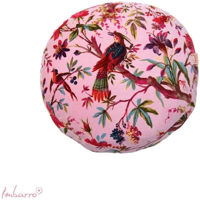 Imbarro - Kussen - Sierkussen - Paradise - Blush - Roze - Rond - 45cm