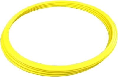 Agility Ringen - Beweeglijkheidstrainingsring Speedring - Sporttraining Verbeteren - Hoge Zichtbaarheid Neonkleur - 40 cm - Geel