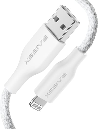 USB Kabel 1 Meter - Geschikt voor Apple CarPlay en iPhone 14, 13, 12, 11, X met Lightning Oplader Kabel - Origineel Xssive Kabels