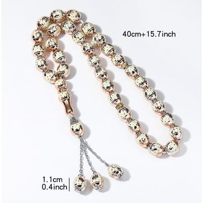 Tasbih Gebedskralen Armband Islam Moslim Gebedskralen Tasbeeh Teller Zikr Rozenkrans Kralen Masbaha Meditatie Armbanden Voor Vrouwen Mannen