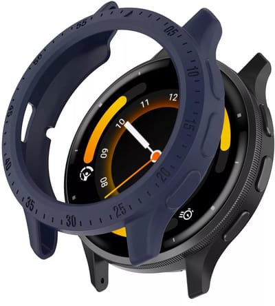 Strap-it Robuust TPU hoesje - bescherm case geschikt voor de Garmin Venu 3 (donkerblauw)