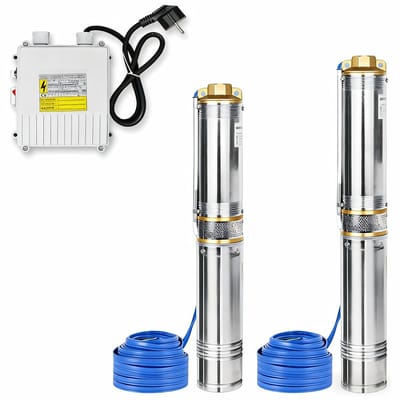 ACXIN Diepe Putpomp Rvs Tauchpomp Waterpomp 4000L H Dompelpomp Zandbestendig Tuin Irrigatie - 750W