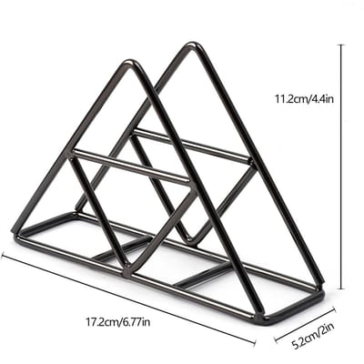 Stijlvolle Moderne Metalen Servethouder Voor Badkamer En Keuken - Tafelaccessoire Voor Organisatie Van Tissues Huisdecoratie, Kantoorbenodigdheden zwart