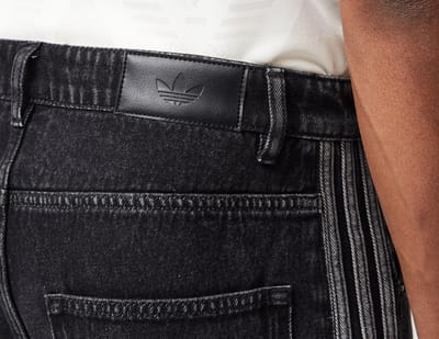 Adidas Firebird Korte Broeken Heren - Zwart - Maat M - 34'' - Katoen Denim